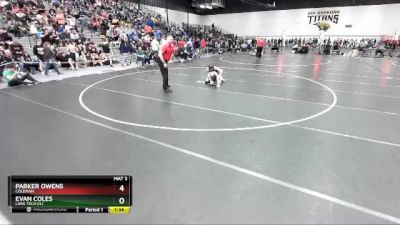 106 lbs Champ. Round 3 - Evan Coles, Lane Tech (IL) vs Parker Owens, Coleman