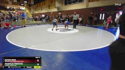 86 lbs Round 2 - Azyah Rice, Inland Elite Wrestling Club vs Maximus Fregoso, Swarm Wrestling