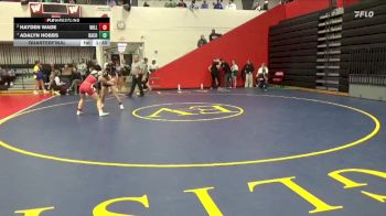 120 lbs Quarterfinal - Adalyn Hobbs, Davis County vs Hayden Wade, Williamsburg