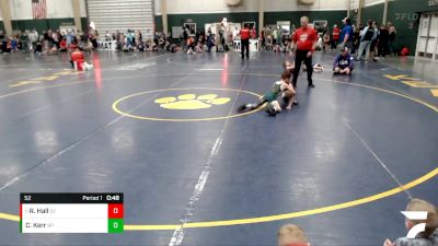 52 lbs Semifinal - Ryker Hall, DC ELITE vs Colton Kerr, Bryan Youth Wrestling