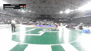 Boys 3A 190 lbs Champ. Round 2 - Brandon Lam, Liberty (Issaquah) vs Hunter Brower, Kennewick