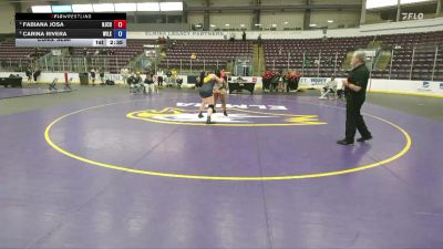 180 lbs Cons. Semi - Fabiana Josa, New Jersey City University vs Carina Rivera, Wilkes