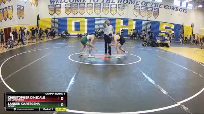 126 lbs Champ. Round 1 - Landen Cartegena, Sickles vs Christopher Dinsdale, Dr. Lennard Sr