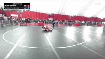 215 lbs 2nd Place Match - Kade Splinter, Team Nazar Training Center vs Aaron Dunigan Jr., La Crosse Area Wrestlers