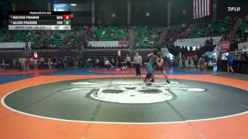 5A 215 lbs Cons. Round 3 - Allen Frazier, Center Point HS vs Kolton Franks, West Point High School