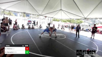 150 lbs Consi Of 8 #2 - Dimetry Molina, Silverback WC vs Gunner Benedict, Wright Wr Ac