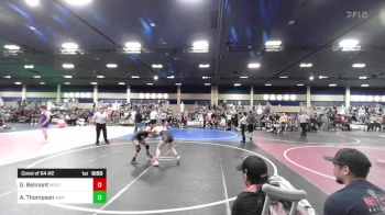 109 lbs Consi Of 64 #2 - Grace Belmont, Wolfpack WC vs Alana Thompson, War Room Grappling