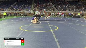 D2-126 lbs Cons. Round 3 - Gavin Drenten, Zeeland East HS vs Alex Buskirk, Greenville HS