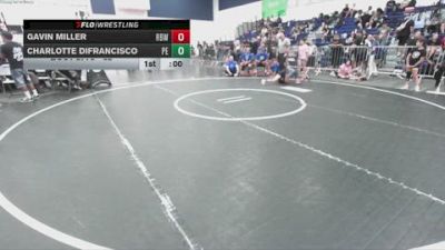 82 lbs 3rd Place Match - Gavin Miller, Rancho Bernardo WC vs Charlotte Difrancisco, Poway Elite
