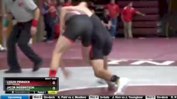 120 lbs Cons. Round 1 - Logan Pennock, Fort Madison vs Jacob Ingebritson, Clarion-Goldfield-Dows