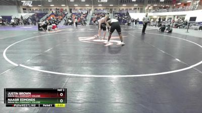 285 lbs Semifinal - Naasir Edmonds, Indian Hill Community College vs Justin Brown, Indian Hill Community College