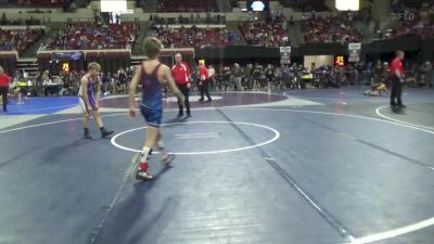 100 lbs Cons. Round 5 - Trevor Keller, Laurel Matburners vs Kolton Eischens, Helena Wrestling Club