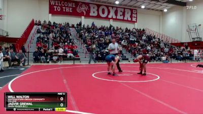 141 lbs Cons. Round 3 - Jagvir Grewal, Simon Fraser (B.C.) vs Will Walton, Southwestern Oregon Community College