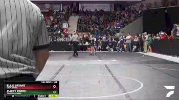 145 lbs Champ. Round 1 - Macey Parks, Team Lightning vs Ellie Bryant, Trailhands