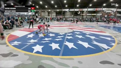 130 lbs Cons. Round 5 - Bryant Kern, Dickinson Wrestling Club vs Taten Adams, Sturgis Youth Wrestling