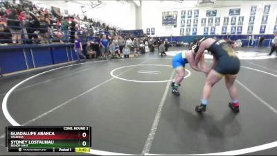 155 lbs Cons. Round 2 - Sydney Lostaunau, Bishop Amat vs Guadalupe Abarca, Valencia