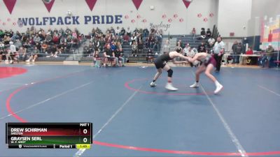 132 lbs Quarterfinal - Graysen Serl, W. F. West vs Drew Schirman, Shelton