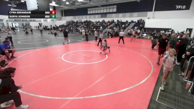 59-64 lbs Round 1 - Cyra Eskandari, Socal Hammers Wrestling Club vs Surya Johnson, Rancho Bernardo Wrestling Club
