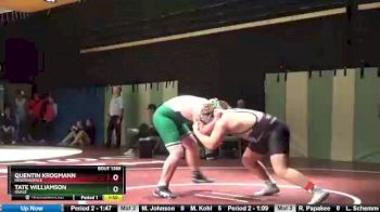 285 lbs 25th Place Match - Quentin Krogmann, Independence vs Tate Williamson, Osage