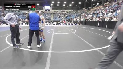 113 lbs 1st Place Match - Eric Vielhauer, Basehor-Linwood HS vs Jayden Grijalva, Goddard