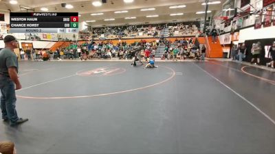 89-90 lbs Round 2 - Weston Haun, Shoshoni Junior High School vs Chance Horst, Cody Middle School