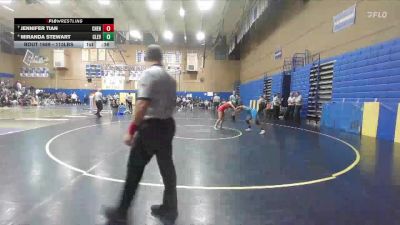 115lbs Cons. Round 9 - Miranda Stewart, Cleveland (Girls) vs Jennifer Tian, Cheney (Girls)