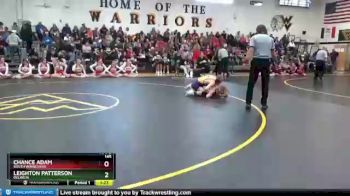 145 lbs Quarterfinal - Leighton Patterson, Oelwein vs Chance Adam, South Winneshiek