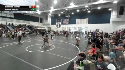 140 lbs Semifinal - Sophia Garcia, Lancers WC vs Sapphire Shafer, Threshold Wrestling Club