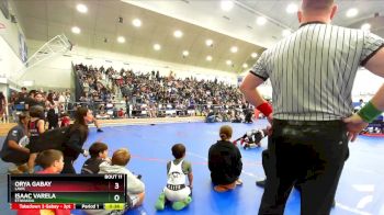 49 lbs Champ. Round 1 - Orya Gabay, LAWC vs Isaac Varela, Etiwanda