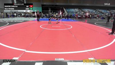 46 lbs 3rd Place - Hunter Carlyle, Mat Demon Wrestling Club vs Uila Peters, LV Bear Wrestling Club