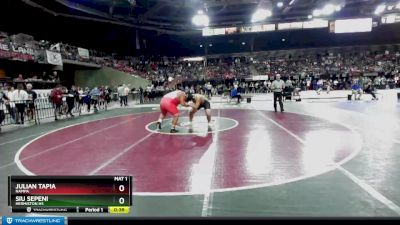 285 lbs Cons. Round 2 - Julian Tapia, Nampa vs Siu Sepeni, Hermiston HS