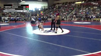 6A 110 lbs Quarterfinal - Brittany Villegas, Little Rock Central High School vs Ava Claussen, Springdale