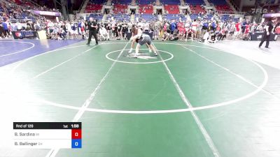 215 lbs Rnd Of 128 - Brody Sardina, WI vs Boden Ballinger, OH