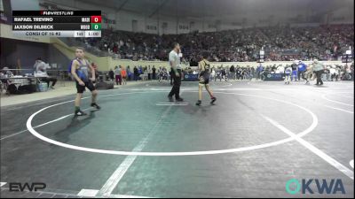 67 lbs Consi Of 16 #2 - Rafael Trevino, Madill Takedown vs Jaxson Dilbeck, Woodland Wrestling Club