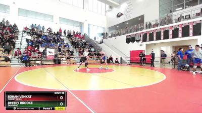 132 lbs Champ. Round 2 - Sohan Venkat, Torrey Pines vs Dmitry Brooke, San Diego