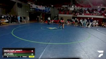 132 lbs Semis (4 Team) - Lia Valdez, Amarillo Caprock vs Sakiya Dade-Jarrett, Dallas Hillcrest