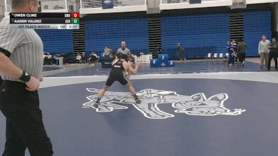 157 lbs 1st Place Match - Aaden Valdez, Adams State vs Owen Cline, Colorado Mesa
