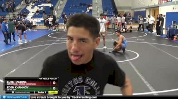 160 lbs 7th Place Match - Luke Hankins, Servite High School Wrestling vs Eden Khamnoy, LB Wilson