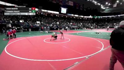 75 lbs Champ. Round 2 - Hugh Martin, Unattached vs Conner Fraley, DONA