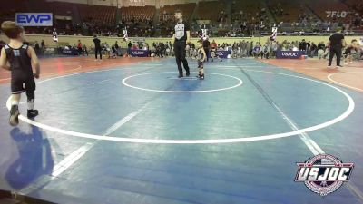 37 lbs Consi Of 4 - Manny Blackburn, Little Axe Takedown Club vs Wenston Quillin, Chickasha Youth Wrestling