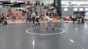 141 lbs Cons. Semi - Jack Dinwiddie, Wheeling vs Chase Bell, Frostburg State