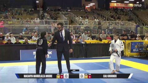 Cali Grounds vs Macahya Manuelalea Moore 2025 Pan Kids Jiu-Jitsu IBJJF Championship