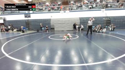 45 lbs Champ. Round 1 - Silas Hale, Snake River Wrestling Club vs Cole Tibbitts, Kuna Klub