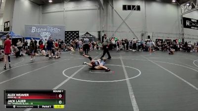 80 lbs Round 1 (4 Team) - Alex Weaver, Kings K6 vs Jack Lauer, Mat Warriors Black