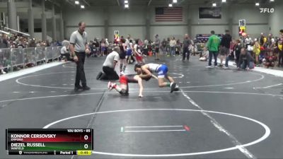 85 lbs Cons. Round 2 - Konnor Cersovsky, Emporia vs Diezel Russell, Winfield
