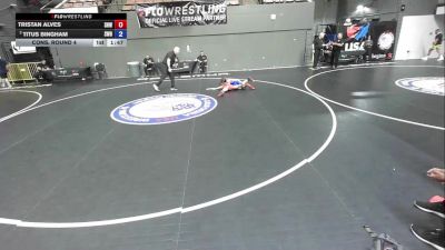 82 lbs Cons. Round 4 - Tristan Alves, Spring Hills Wrestling vs Titus Bingham, Sacramento Wrestling Bears