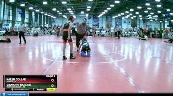 92 lbs Rd# 3 12:00pm Friday - Kaleb Collae, PA Blue vs Giovanni Barone, Maryland Black
