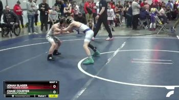 63 lbs Champ. Round 1 - Jonah Slager, West Michigan Pursuit vs Chase Courter, Springport Spartans