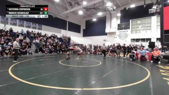 130 lbs 1st Place Match - Renice Gonzalez, Colony vs Victoria Espinoza, Palm Desert