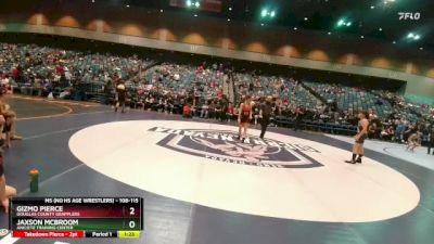 108-115 lbs Round 3 - Gizmo Pierce, Douglas County Grapplers vs Jaxson McBroom, Aniciete Training Center